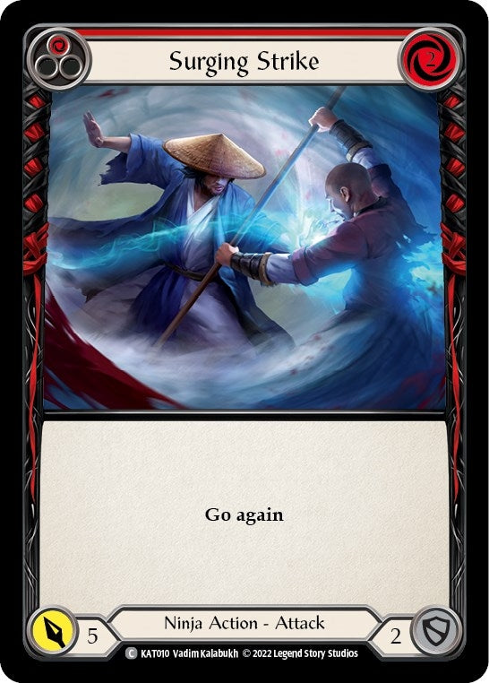 Image for Surging Strike (Red) (Blitz Deck: Outsiders - Katsu) (KAT010) - Flesh and Blood TCG