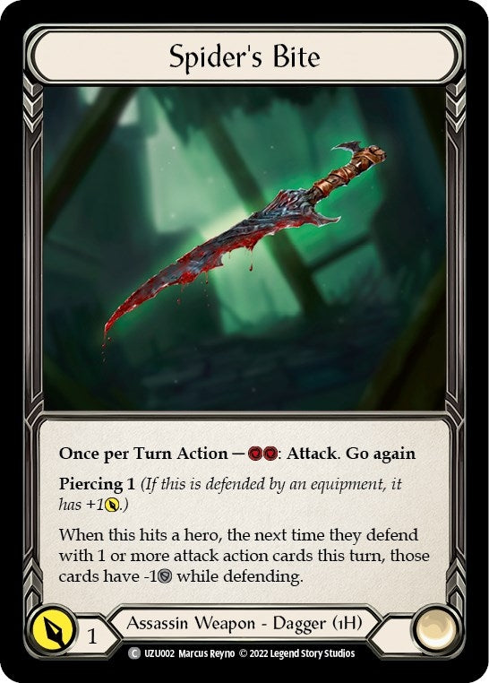 Image for Spider's Bite (Blitz Deck: Outsiders - Uzuri) (UZU002) - Flesh and Blood TCG