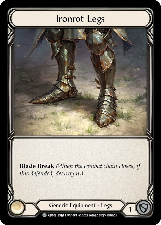 Image for Ironrot Legs (Blitz Deck: Outsiders - Riptide) (RIP007) - Flesh and Blood TCG