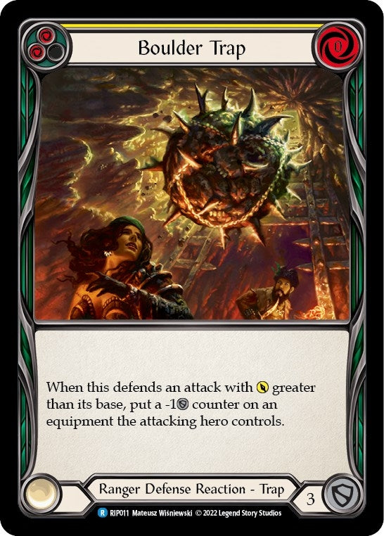 Image for Boulder Trap (Yellow) (Blitz Deck: Outsiders - Riptide) (RIP011) - Flesh and Blood TCG