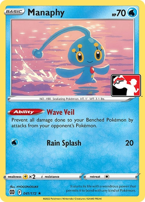 Image for Manaphy (Prize Pack Series Cards) (041/172) - Pokemon