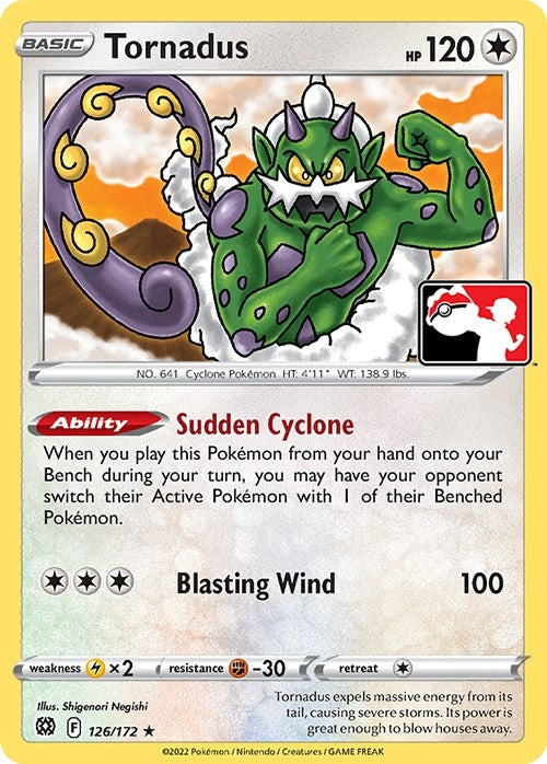 Image for Tornadus (Prize Pack Series Cards) (126/172) - Pokemon