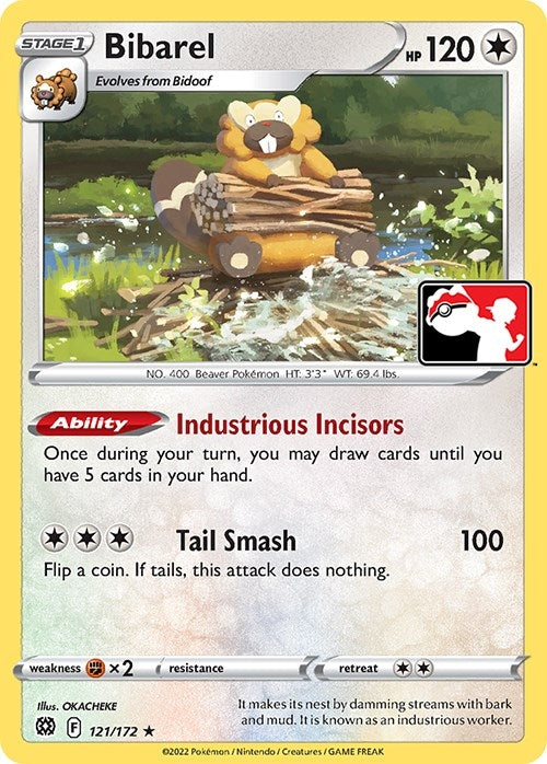 Image for Bibarel (Prize Pack Series Cards) (121/172) - Pokemon