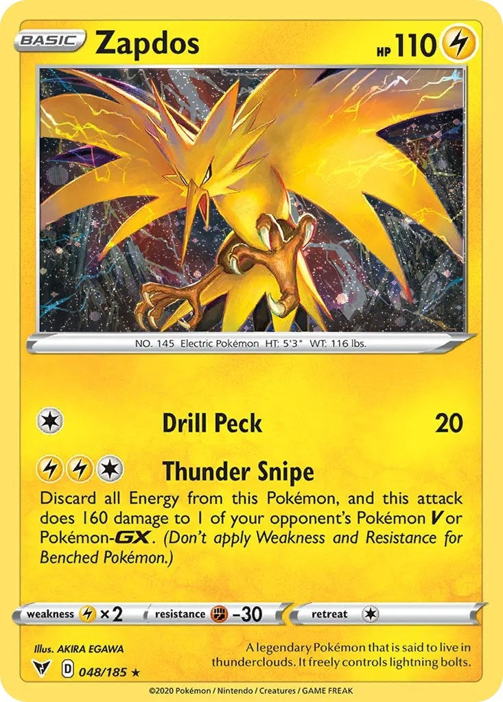 Image for Zapdos (Cosmos Holo) (Miscellaneous Cards & Products) (048/185) - Pokemon
