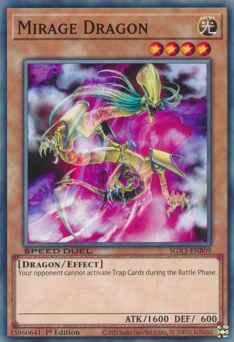 Image for Mirage Dragon (Speed Duel GX: Duelists of Shadows) (SGX3-ENB09) - YuGiOh