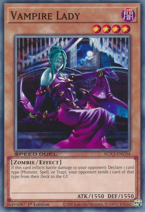 Image for Vampire Lady (Speed Duel GX: Duelists of Shadows) (SGX3-ENC04) - YuGiOh
