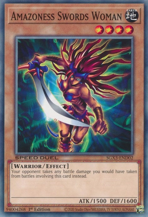 Image for Amazoness Swords Woman (Speed Duel GX: Duelists of Shadows) (SGX3-END02) - YuGiOh