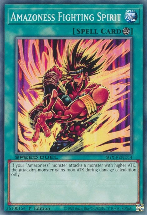 Image for Amazoness Fighting Spirit (Speed Duel GX: Duelists of Shadows) (SGX3-END14) - YuGiOh