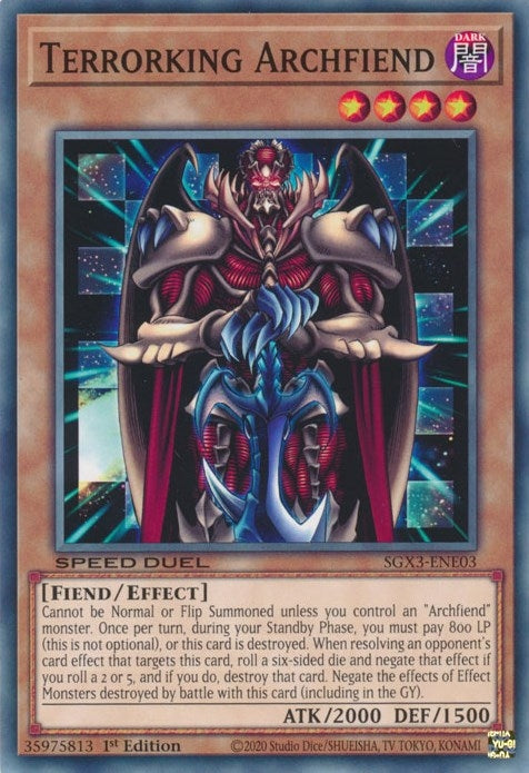 Image for Terrorking Archfiend (Speed Duel GX: Duelists of Shadows) (SGX3-ENE03) - YuGiOh