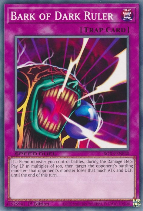 Image for Bark of Dark Ruler (Speed Duel GX: Duelists of Shadows) (SGX3-ENE20) - YuGiOh