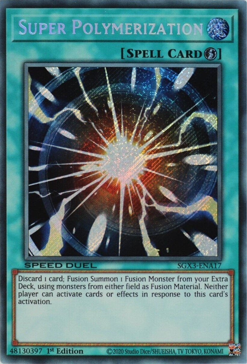 Image for Super Polymerization (Secret Rare) (Speed Duel GX: Duelists of Shadows) (SGX3-ENA17) - YuGiOh