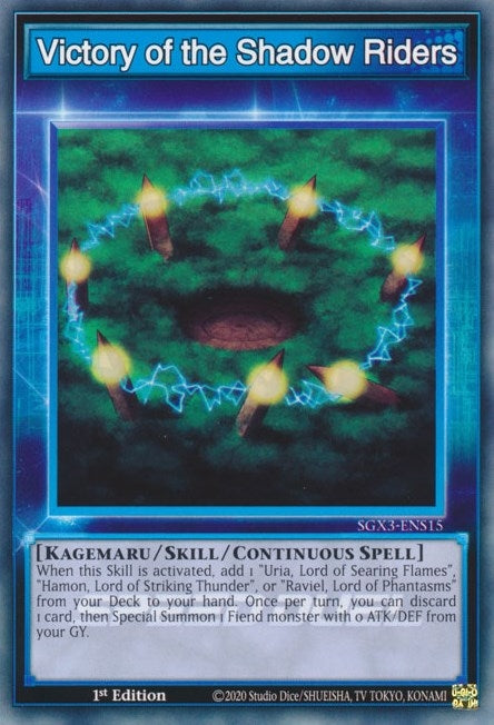 Image for Victory of the Shadow Riders (Speed Duel GX: Duelists of Shadows) (SGX3-ENS15) - YuGiOh