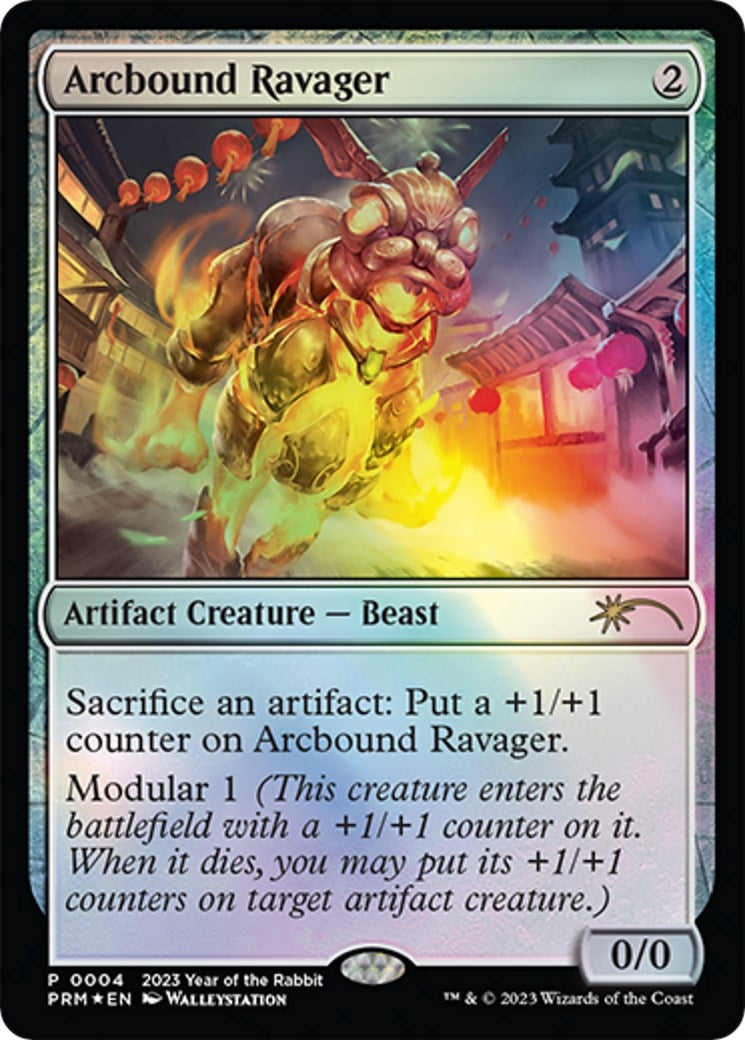 Image for Arcbound Ravager (Year of the Rabbit 2023) (Unique and Miscellaneous Promos) (4) - Magic: The Gathering