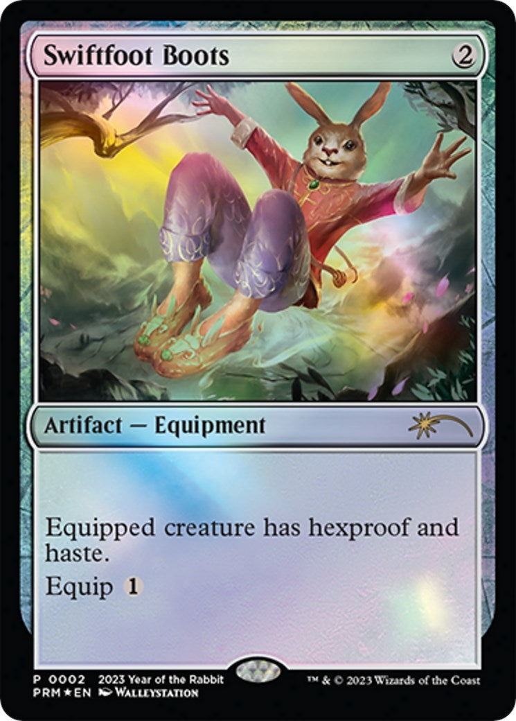 Image for Swiftfoot Boots (Year of the Rabbit 2023) (Unique and Miscellaneous Promos) (2) - Magic: The Gathering