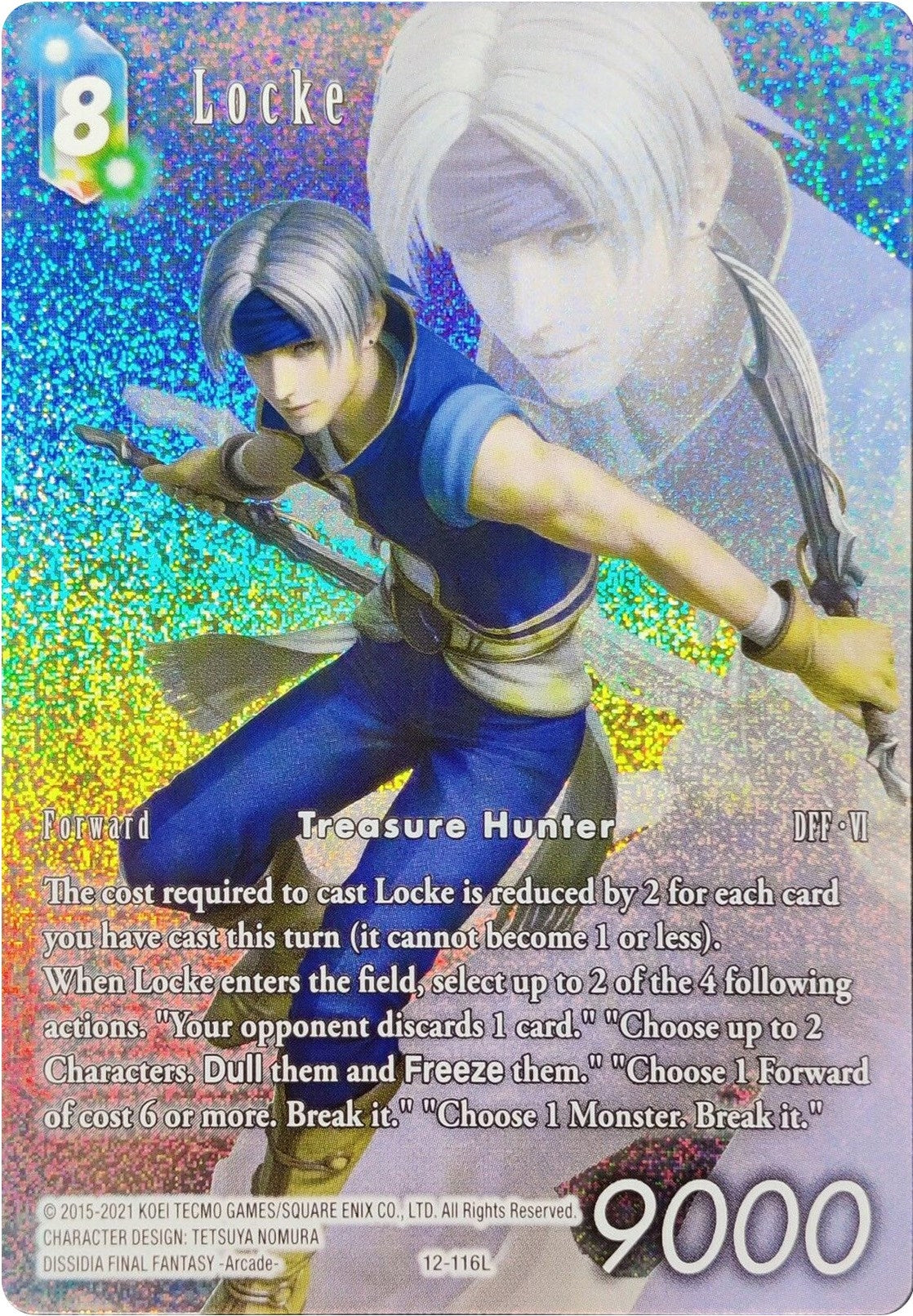 Image for Locke (Full Art Reprint) (From Nightmares) (12-116L) - Final Fantasy TCG