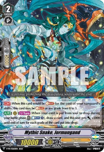 Image for Mythic Snake, Jormungand (V Promo Cards) (V-PR/0260EN 2023) - Cardfight Vanguard