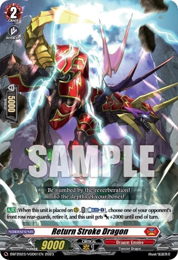 Image for Return Stroke Dragon (V Promo Cards) (BSF2023/VGD01EN 2023) - Cardfight Vanguard