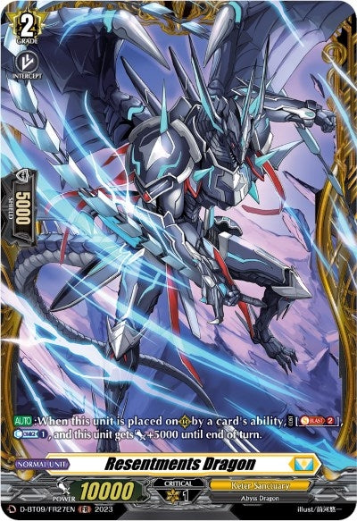 Image for Resentments Dragon (FR) (D-BT09: Dragontree Invasion) (D-BT09/FR27EN) - Cardfight Vanguard