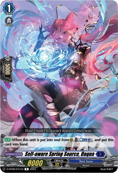 Image for Self-aware Spring Source, Uaqua (D-BT09: Dragontree Invasion) (D-BT09/041EN) - Cardfight Vanguard
