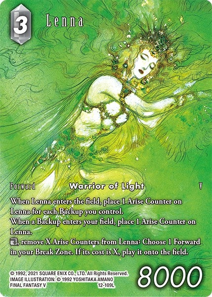 Image for Lenna (Full Art Reprint) (From Nightmares) (12-109L) - Final Fantasy TCG