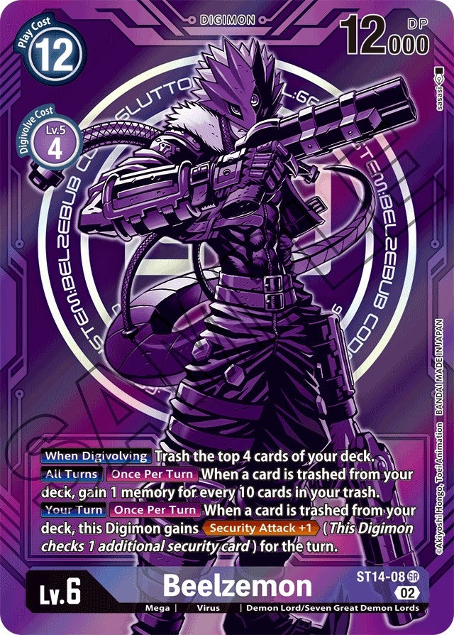 Image for Beelzemon - ST14-08 (Alternate Art) (ST-14) (ST14-08 SR) - Digimon Card Game