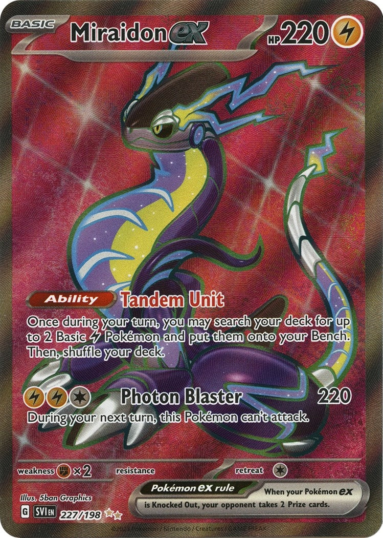 Image for Miraidon ex (SV01: Scarlet & Violet Base Set) (227/198) - Pokemon