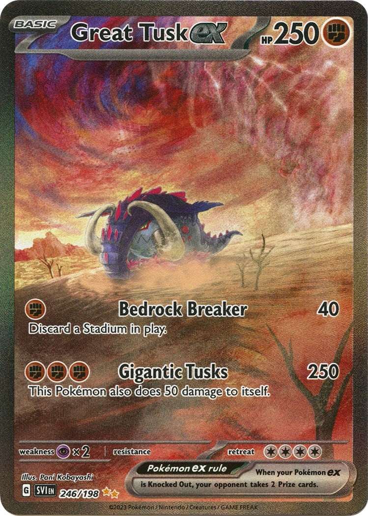 Image for Great Tusk ex (SV01: Scarlet & Violet Base Set) (246/198) - Pokemon