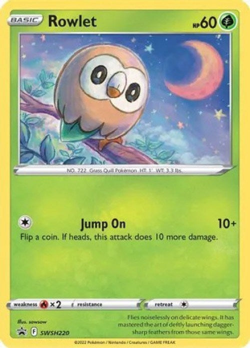 Image for Rowlet - SWSH220 (Cosmos Holo) (Miscellaneous Cards & Products) (SWSH220) - Pokemon
