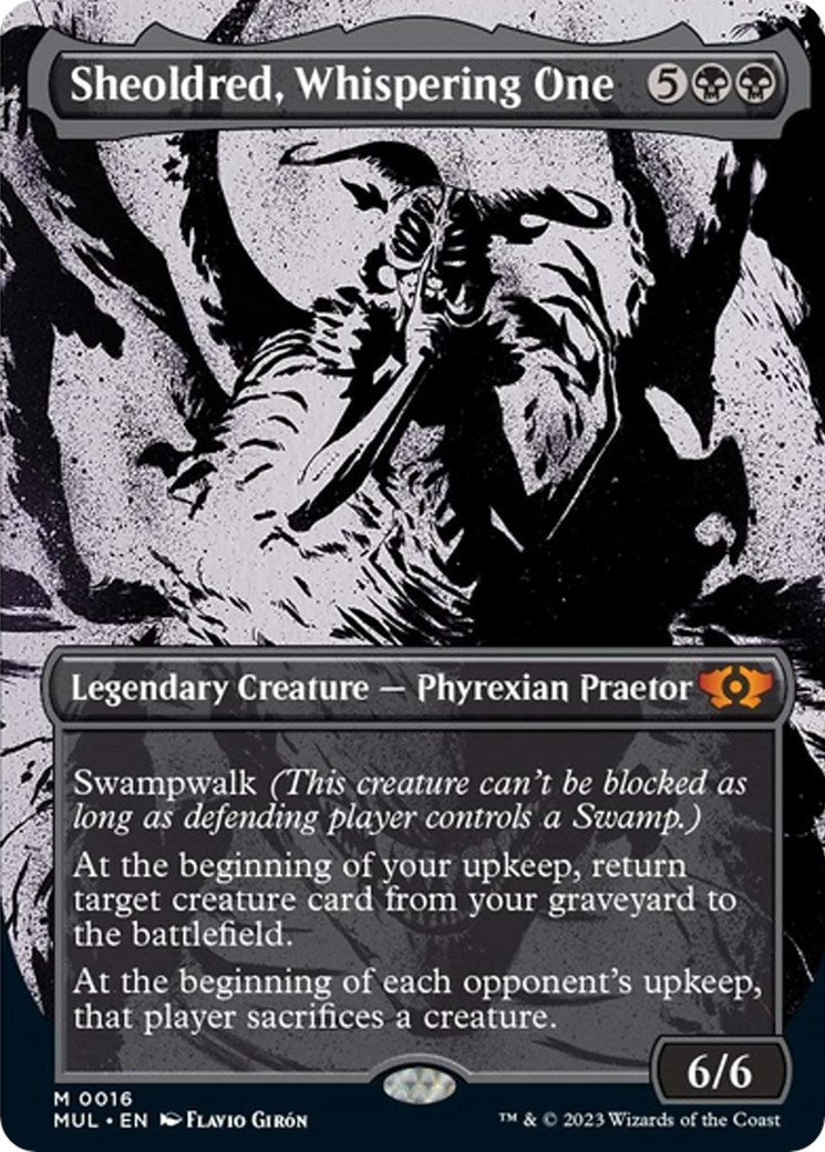 Image for Sheoldred, Whispering One (March of the Machine: Multiverse Legends) (16) - Magic: The Gathering