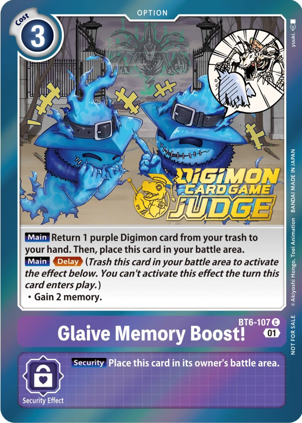 Image for Glaive Memory Boost! (Judge Pack 3) (BT06) (6107)