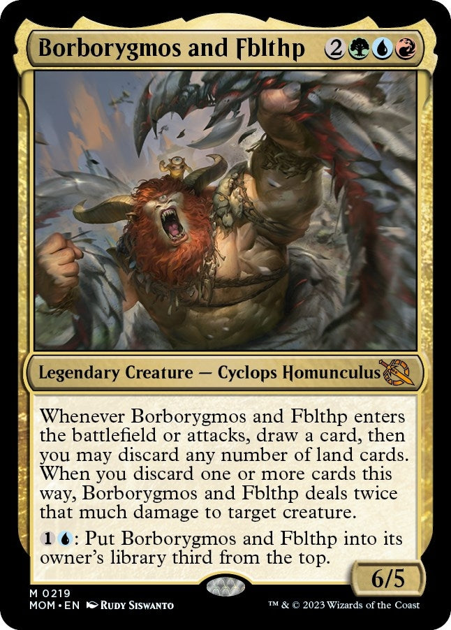 Image for Borborygmos and Fblthp (March of the Machine) (219) - Magic: The Gathering