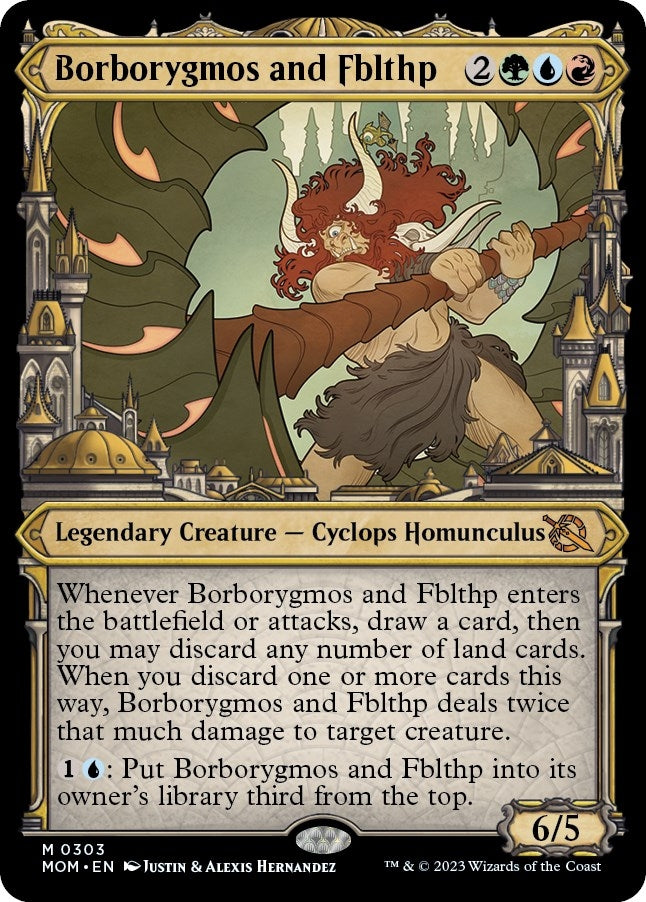 Image for Borborygmos and Fblthp (Showcase) (March of the Machine) (303) - Magic: The Gathering
