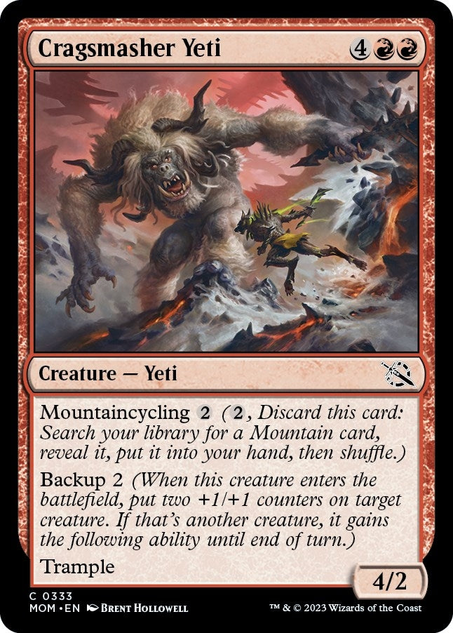 Image for Cragsmasher Yeti (March of the Machine) (333) - Magic: The Gathering