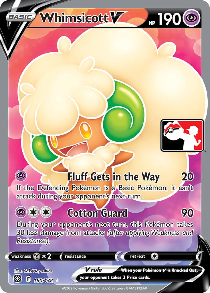Image for Whimsicott V (Prize Pack Series Cards) (160/172) - Pokemon