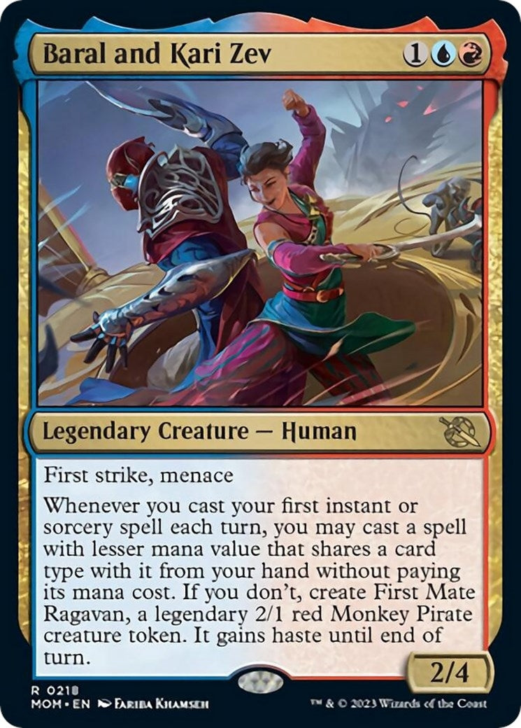 Image for Baral and Kari Zev (March of the Machine) (218) - Magic: The Gathering
