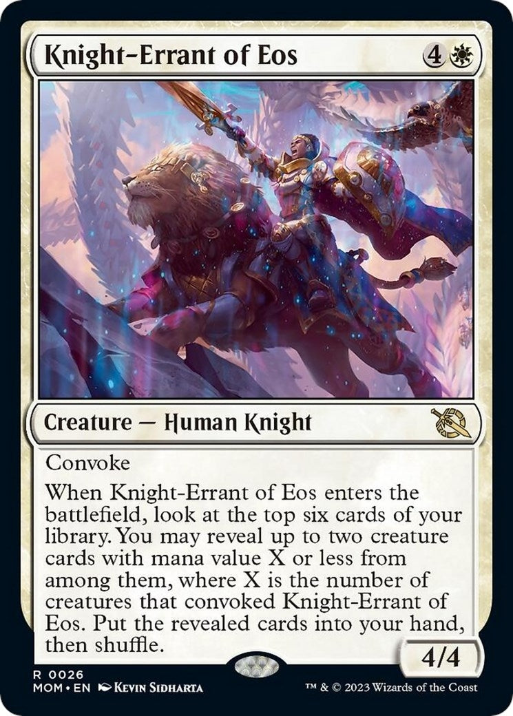 Image for Knight-Errant of Eos (March of the Machine) (26) - Magic: The Gathering