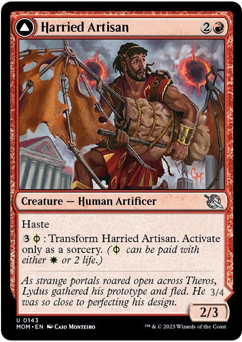 Image for Harried Artisan (March of the Machine) (143) - Magic: The Gathering