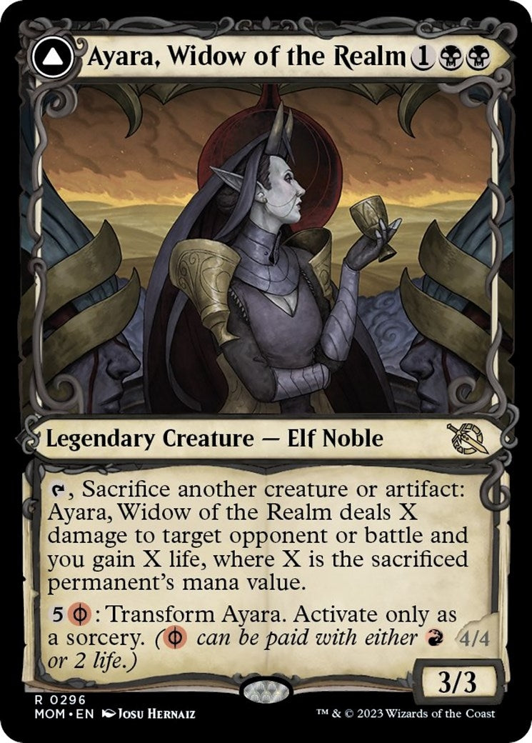 Image for Ayara, Widow of the Realm (Showcase) (March of the Machine) (296) - Magic: The Gathering