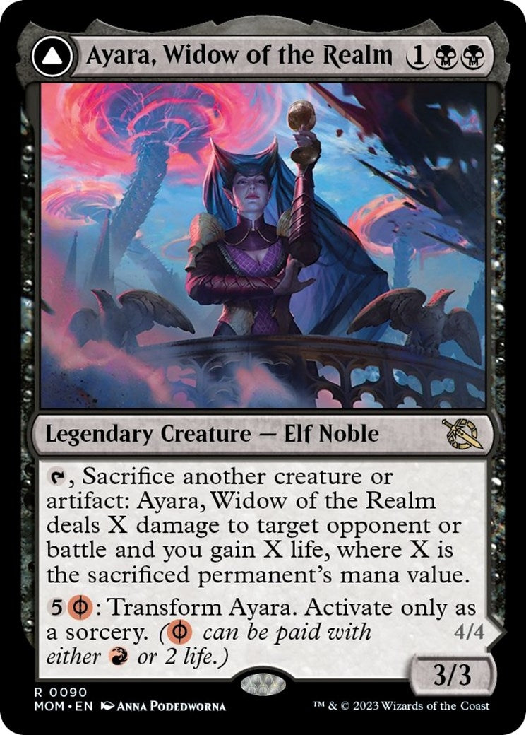 Image for Ayara, Widow of the Realm (March of the Machine) (90) - Magic: The Gathering