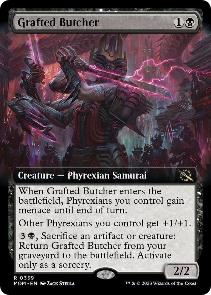 Image for Grafted Butcher (Extended Art) (March of the Machine) (359) - Magic: The Gathering