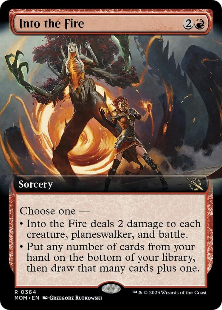 Image for Into the Fire (Extended Art) (March of the Machine) (364) - Magic: The Gathering
