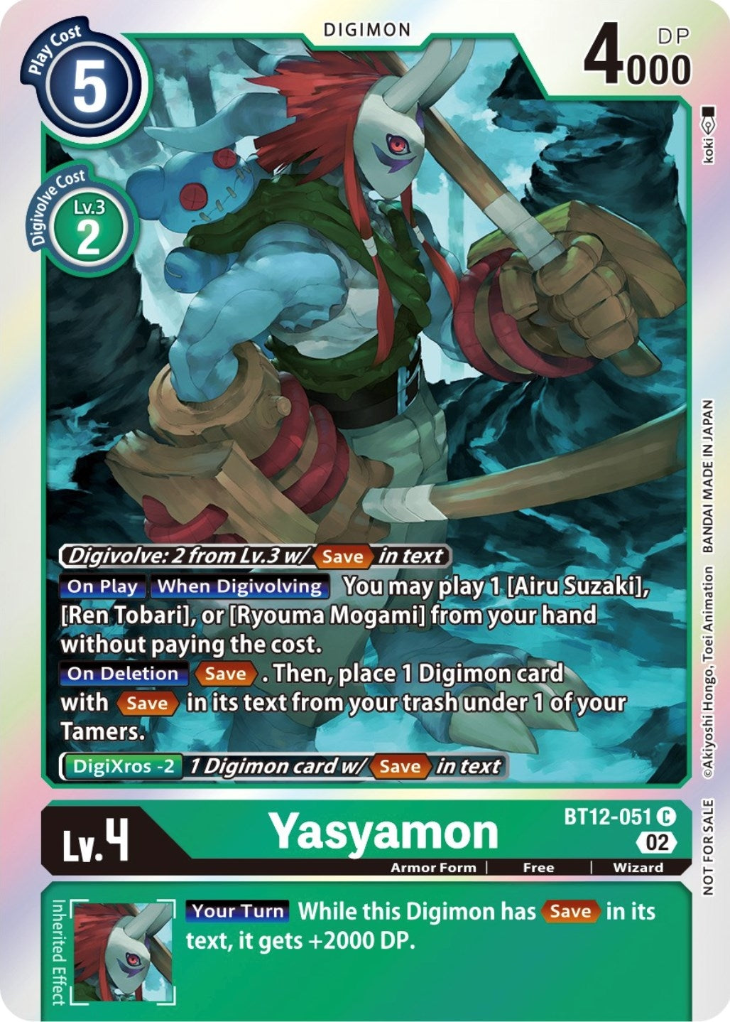 Image for Yasyamon (Box Topper) (BT12) (12051)