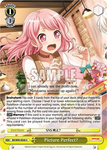 Image for Picture Perfect? (BanG Dream! Girls Band Party! 5th Anniversary) (BD/W95-E026 U) - Weiss Schwarz