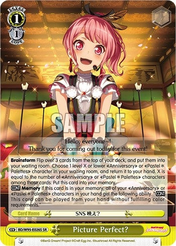 Image for Picture Perfect? (SR) (BanG Dream! Girls Band Party! 5th Anniversary) (BD/W95-E026S SR) - Weiss Schwarz