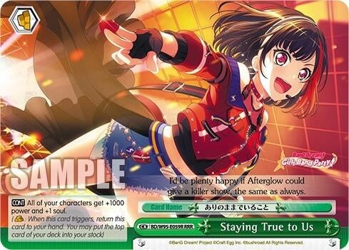 Image for Staying True to Us (RRR) (BanG Dream! Girls Band Party! 5th Anniversary) (BD/W95-E059R RRR) - Weiss Schwarz