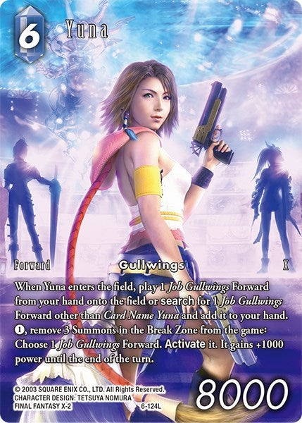 Image for Yuna (Full Art Reprint) (From Nightmares) (6-124L) - Final Fantasy TCG