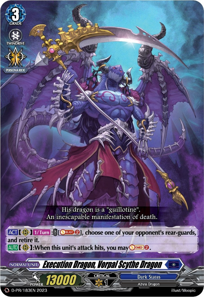 Image for Execution Dragon, Vorpal Scythe Dragon (183) (D Promo Cards) (D-PR/183EN) - Cardfight Vanguard