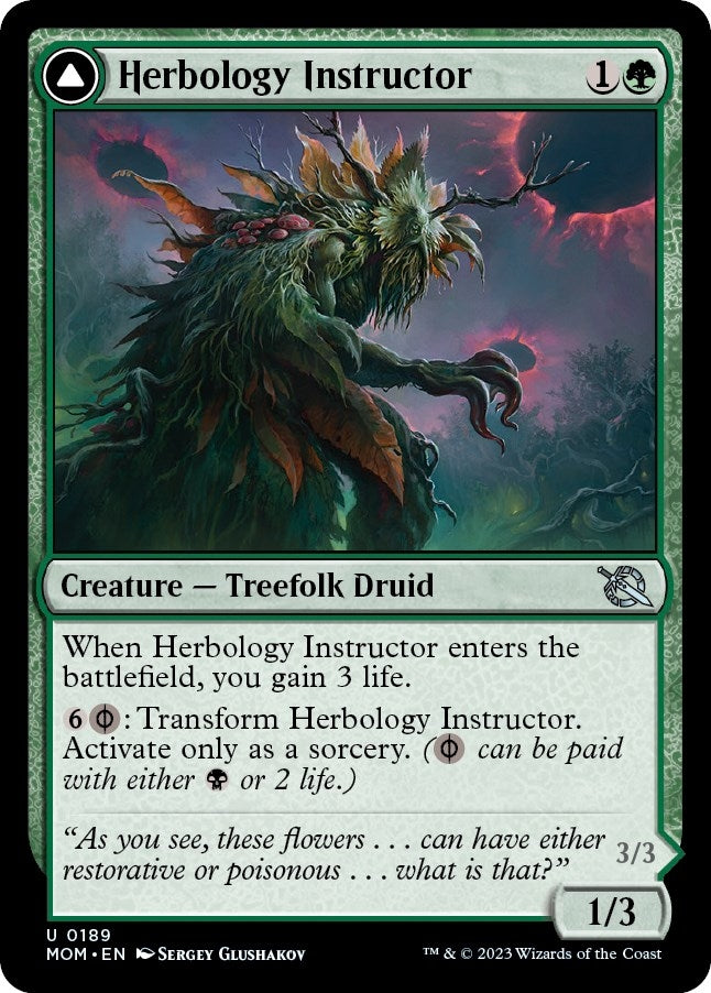 Image for Herbology Instructor (March of the Machine) (189) - Magic: The Gathering