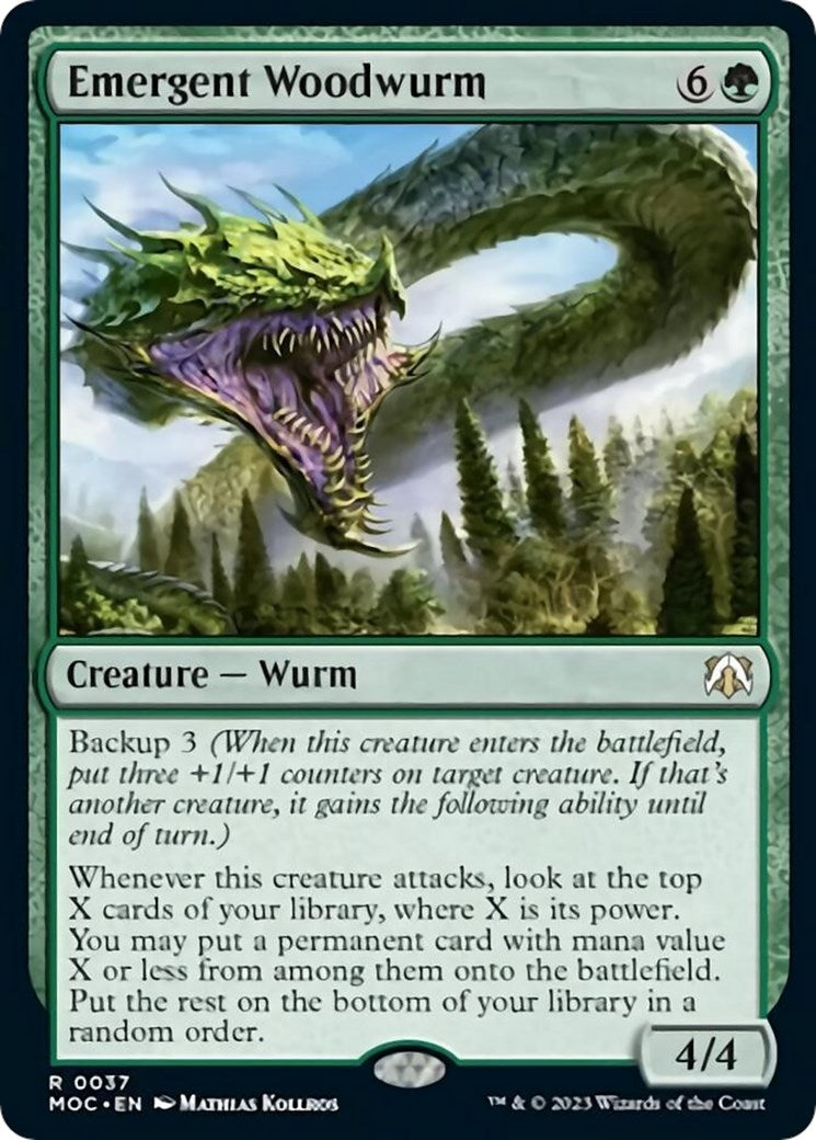 Image for Emergent Woodwurm (Commander: March of the Machine) (37) - Magic: The Gathering
