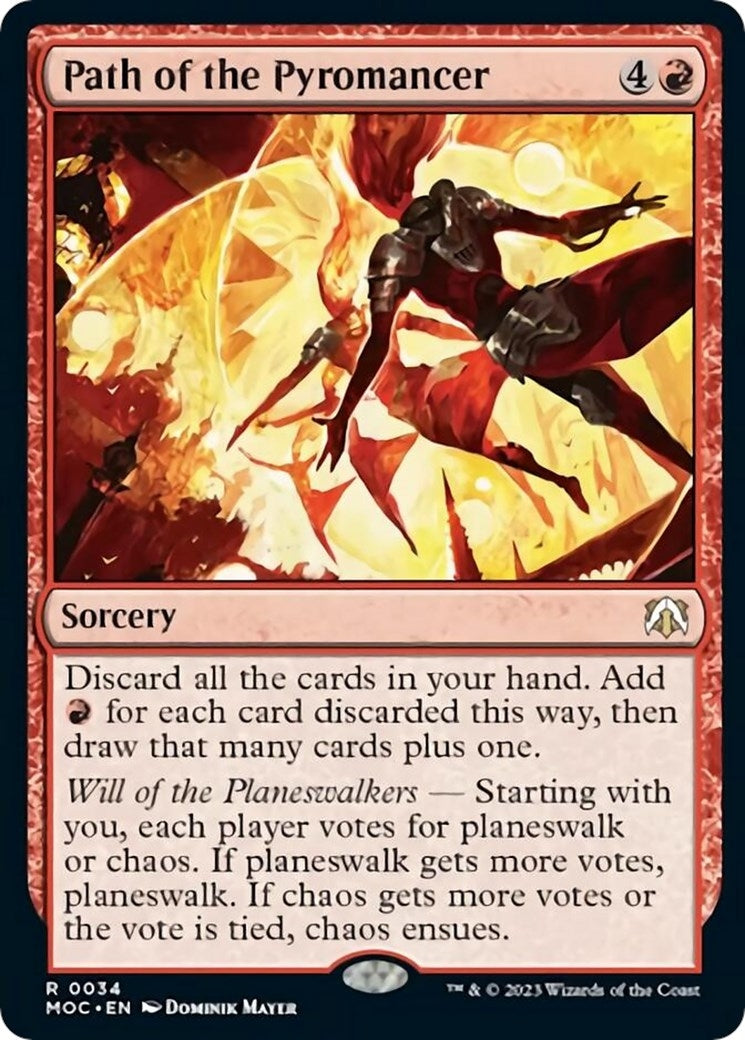 Image for Path of the Pyromancer (Commander: March of the Machine) (34) - Magic: The Gathering